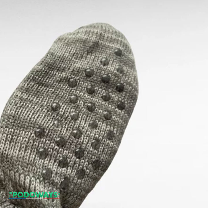 Chaussons chaussettes fourrées antidérapantes chaudes PODOWAYS