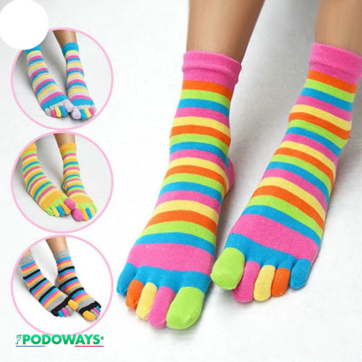 Chaussettes orthopédiques multi-couleurs Chaussettes orthopédiques PODOWAYS   