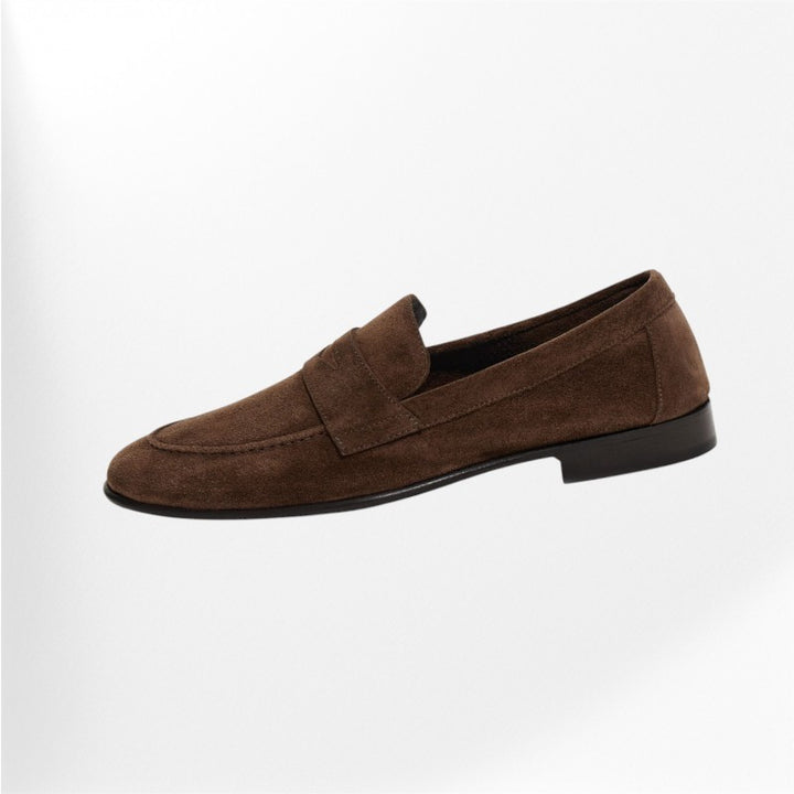 Mocassin daim marron pour femme - spécial liquidation Podoways 40 Sienna