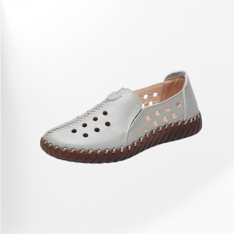 Mocassin gris pour femme Podoways