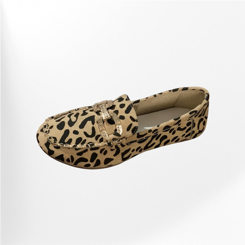 Mocassin leopard pour femme Podoways