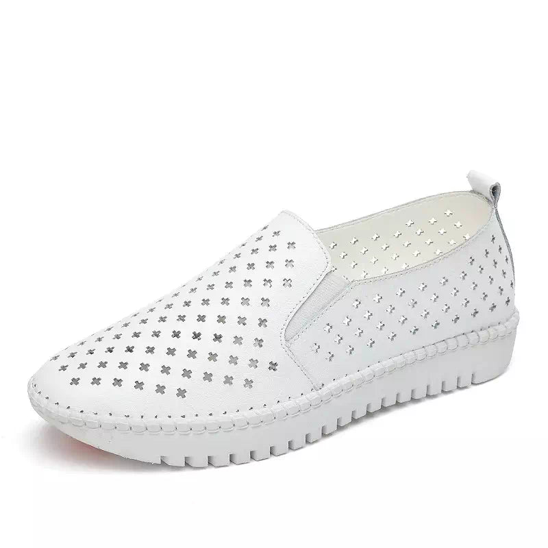 Mocassin blanc pour femme Podoways 36 Blanc