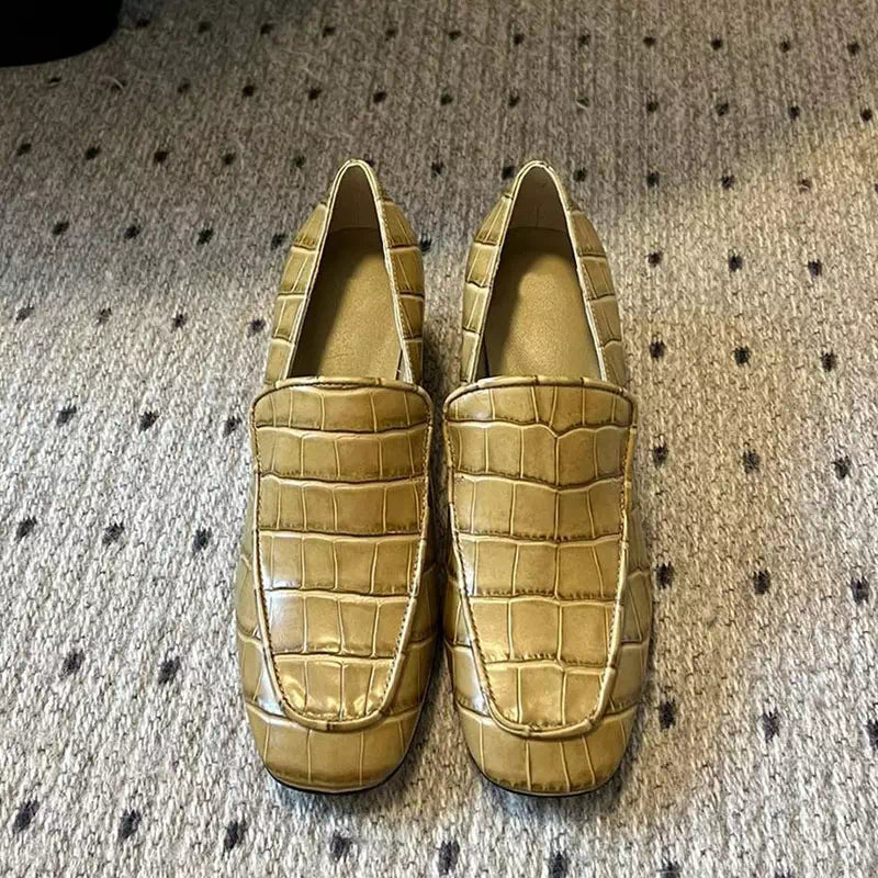 Mocassin croco pour femme  Podoways 36 Gold 