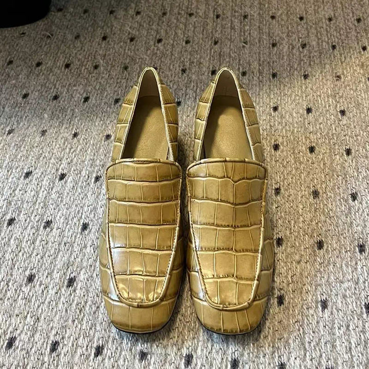 Mocassin croco pour femme  Podoways 36 Gold 