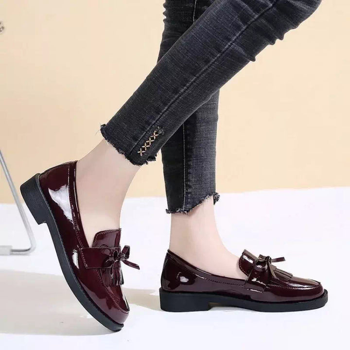 Mocassin cuir noir pour femme  Podoways   