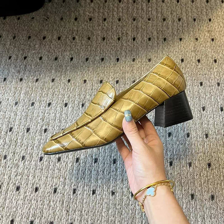 Mocassin croco pour femme  Podoways   