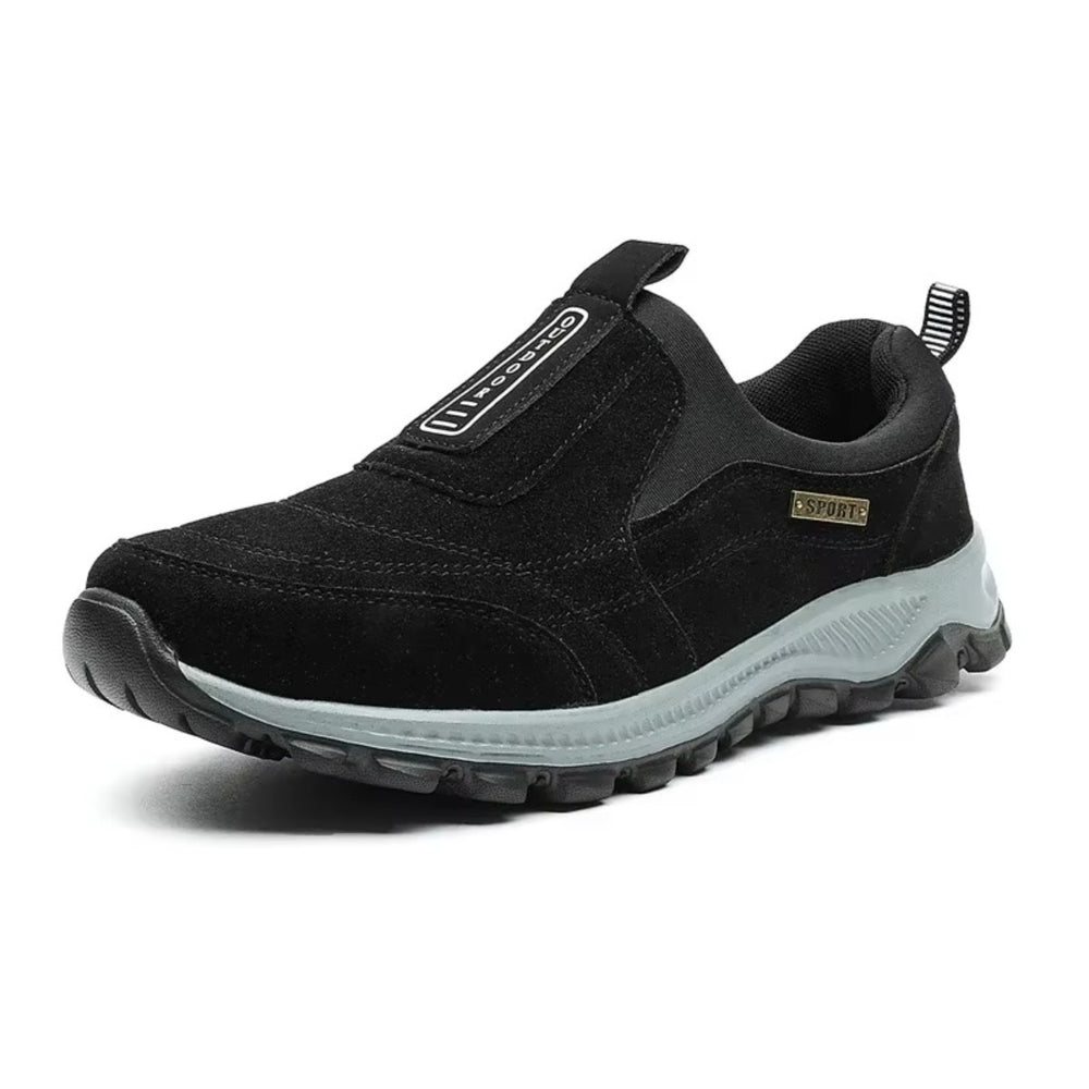 Chaussures de Marche Homme Sans Lacets – Légères et Antidérapantes Podoways 39 Black