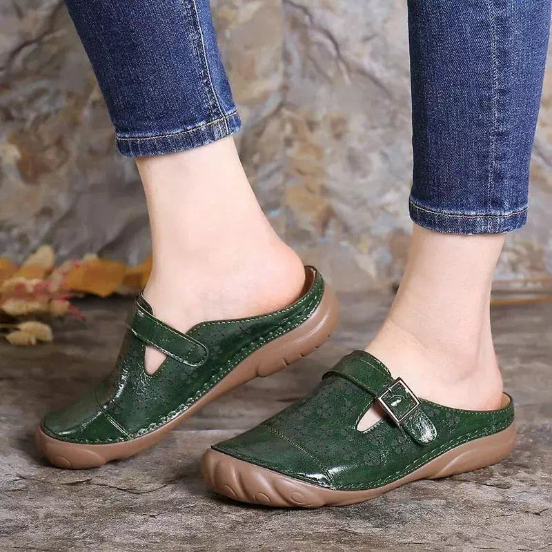 Sabot design traditionnel anti dérapant - spécial liquidation Podoways 37 Green