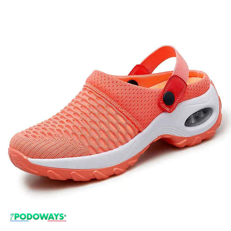 Sandale Orthopédique de longue marche, coloris orange