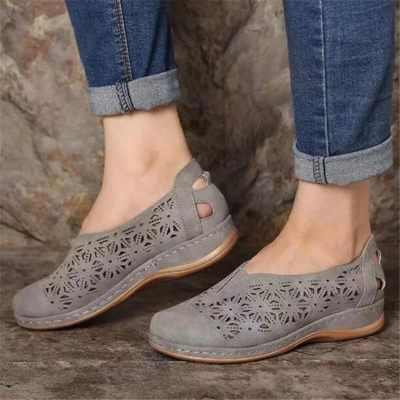 Sandale à motifs en cuir brossé Podoways 36 Silver