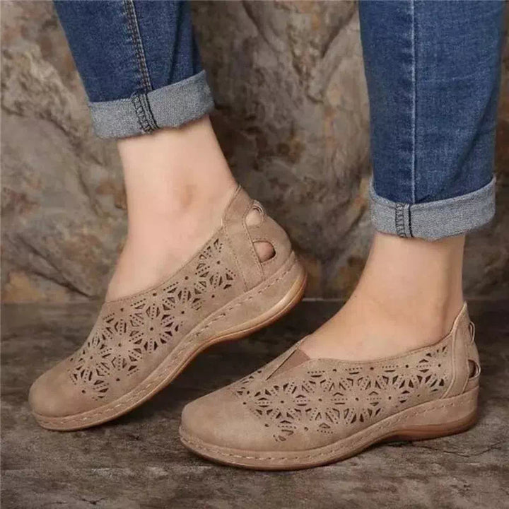 Sandale à motifs en cuir brossé  Podoways 36 Moccasin 