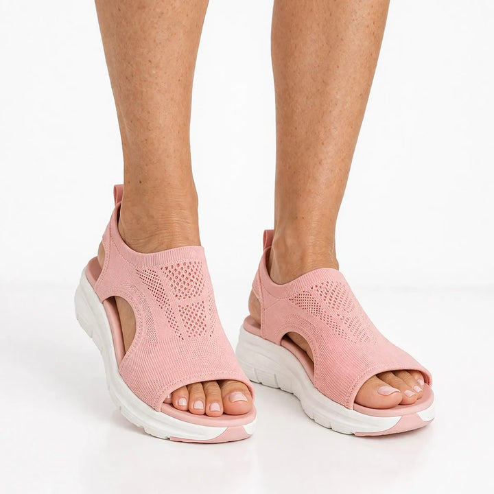 Sandale orthopédique femme souple Semelles Orthopédiques PODOWAYS 36 Pink