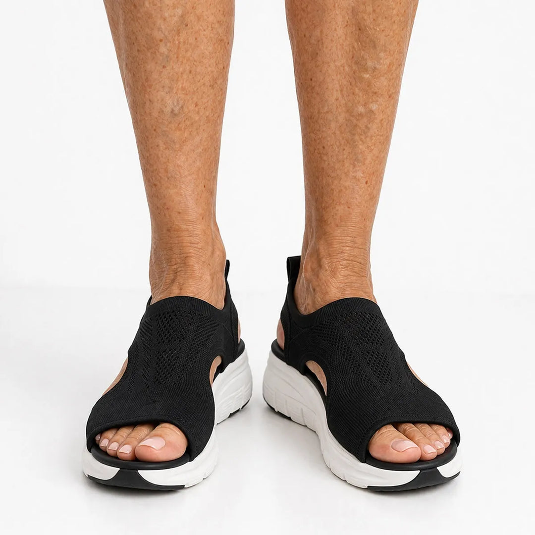 Sandale orthopédique femme souple Semelles Orthopédiques PODOWAYS 36 Black