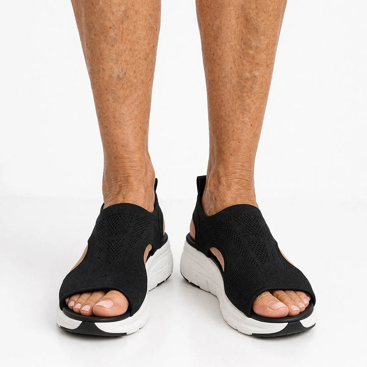 Sandale orthopédique femme souple Semelles Orthopédiques PODOWAYS 36 Black