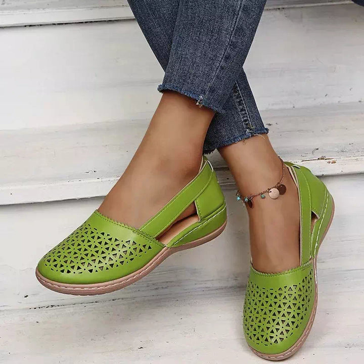Sandales style rétro en cuir Podoways 36 GreenYellow