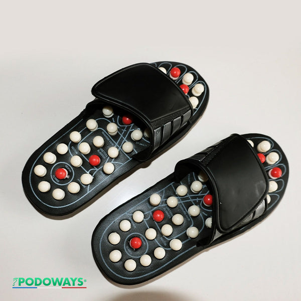 Lixbd Chaussons De Massage Par Acupression Avec Pierre Naturelle