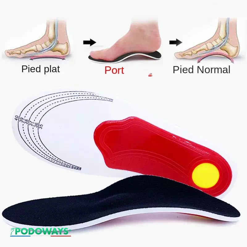 Semelle avec voûte plantaire rehaussée  Podoways   
