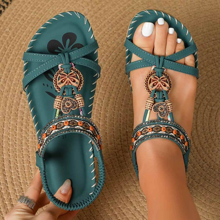 Tongs de plage style bohème