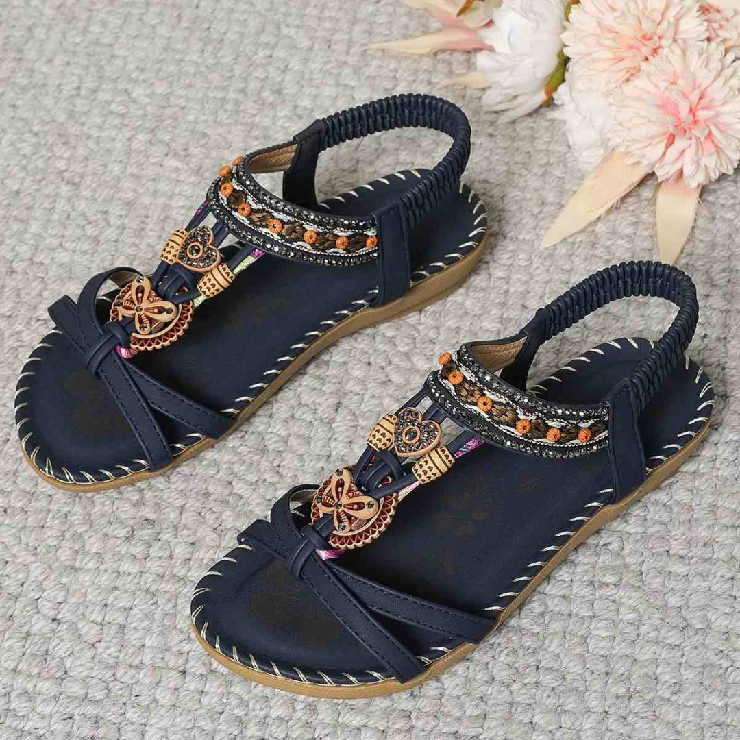Tongs de plage style bohème Podoways 35 MidnightBlue