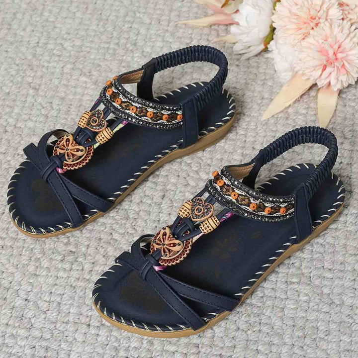 Tongs de plage style bohème Podoways 35 MidnightBlue