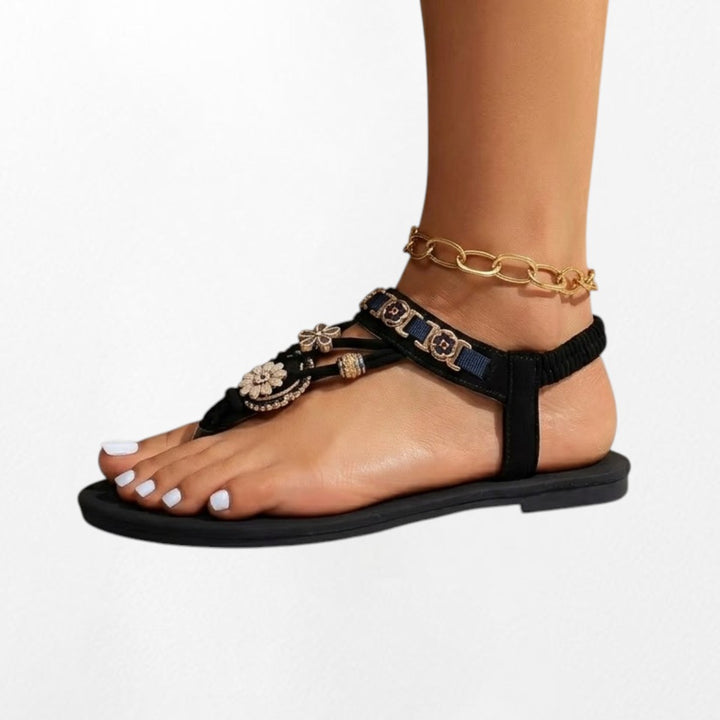 Tongs pour femme style bohème Podoways 36 Black