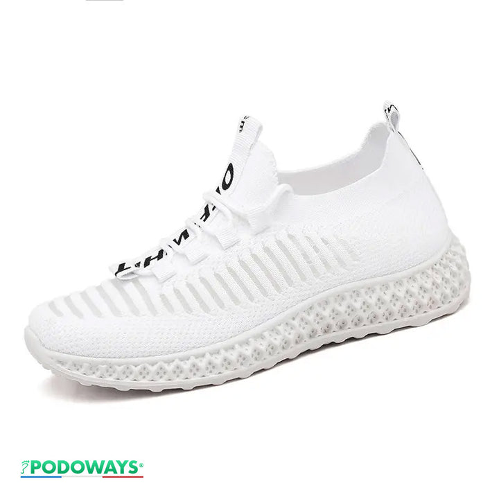 Basket orthopédique femme ergonomique Semelles Orthopédiques PODOWAYS 36 Blanc
