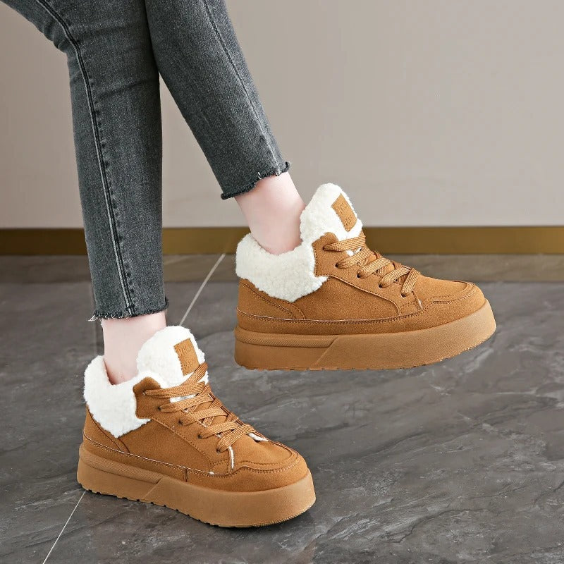 Baskets en moumoute pour femme Podoways