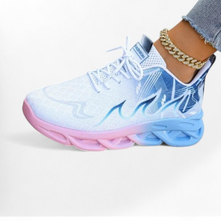 Baskets tendance de marche sportive femme Podoways 36 SteelBlue