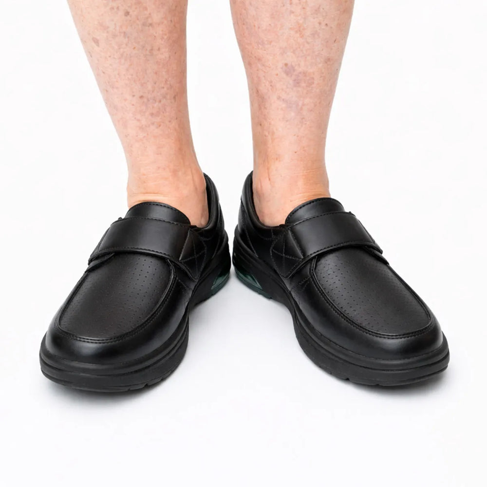 Basket large à scratch pour femmes Chaussures Orthopédiques Podoways 36 Black