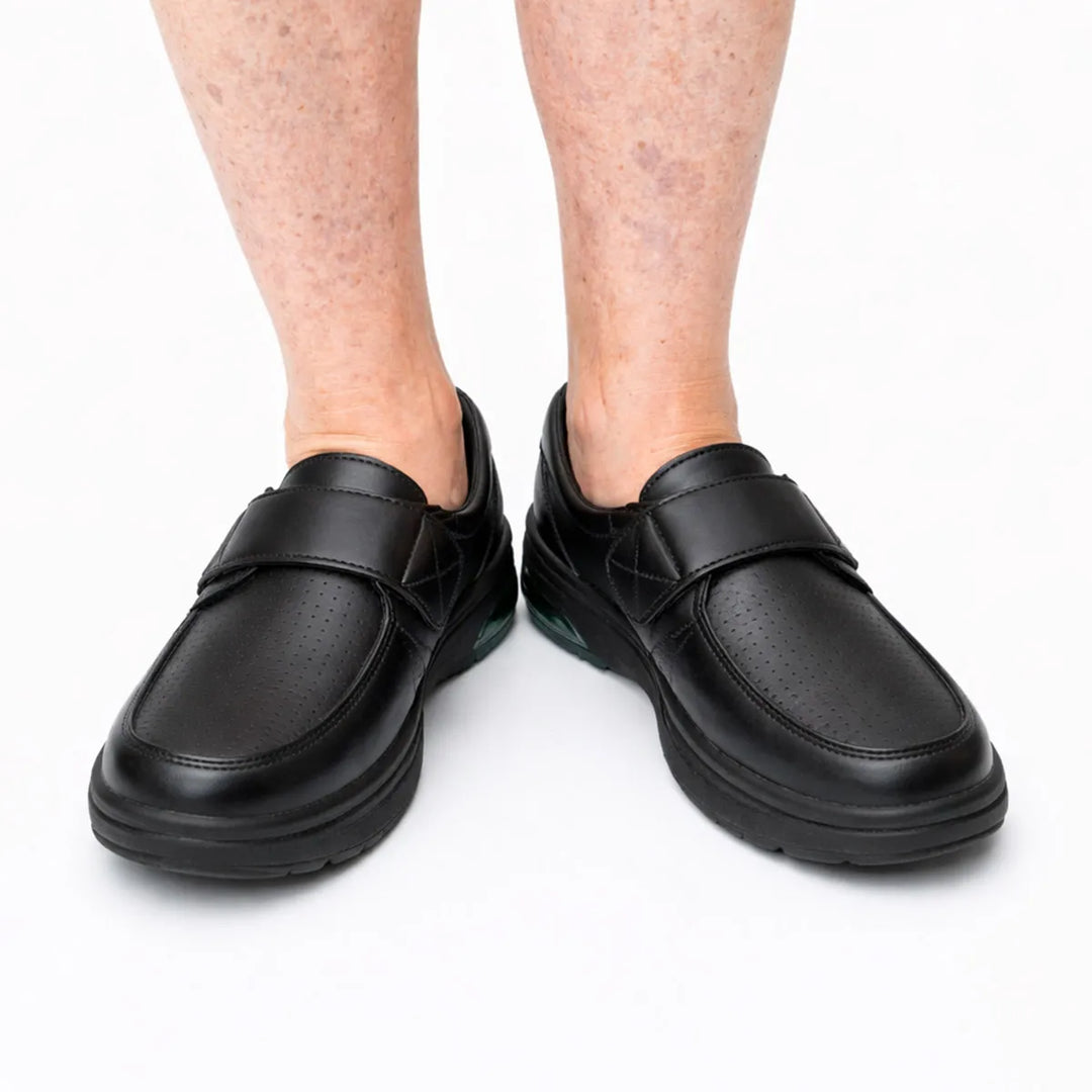 Basket large à scratch pour femmes Chaussures Orthopédiques Podoways 36 Black