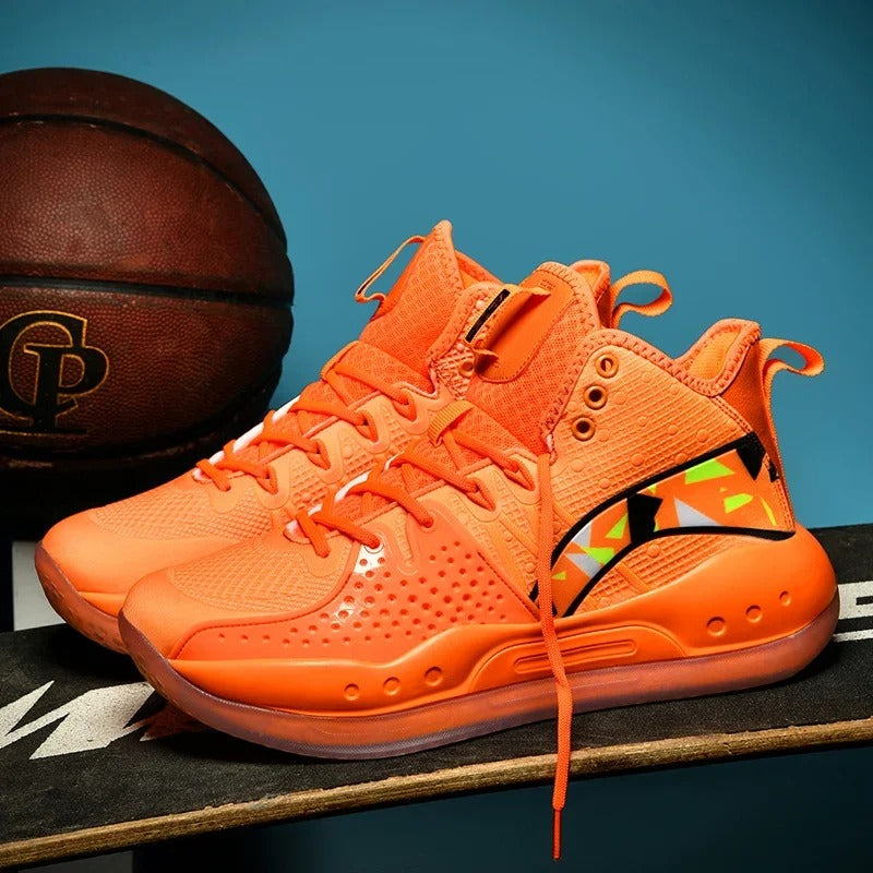 Basket orange homme Chaussures Orthopédiques Podoways