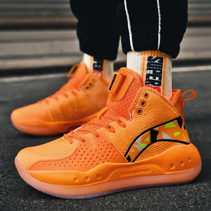 Basket orange homme Chaussures Orthopédiques Podoways