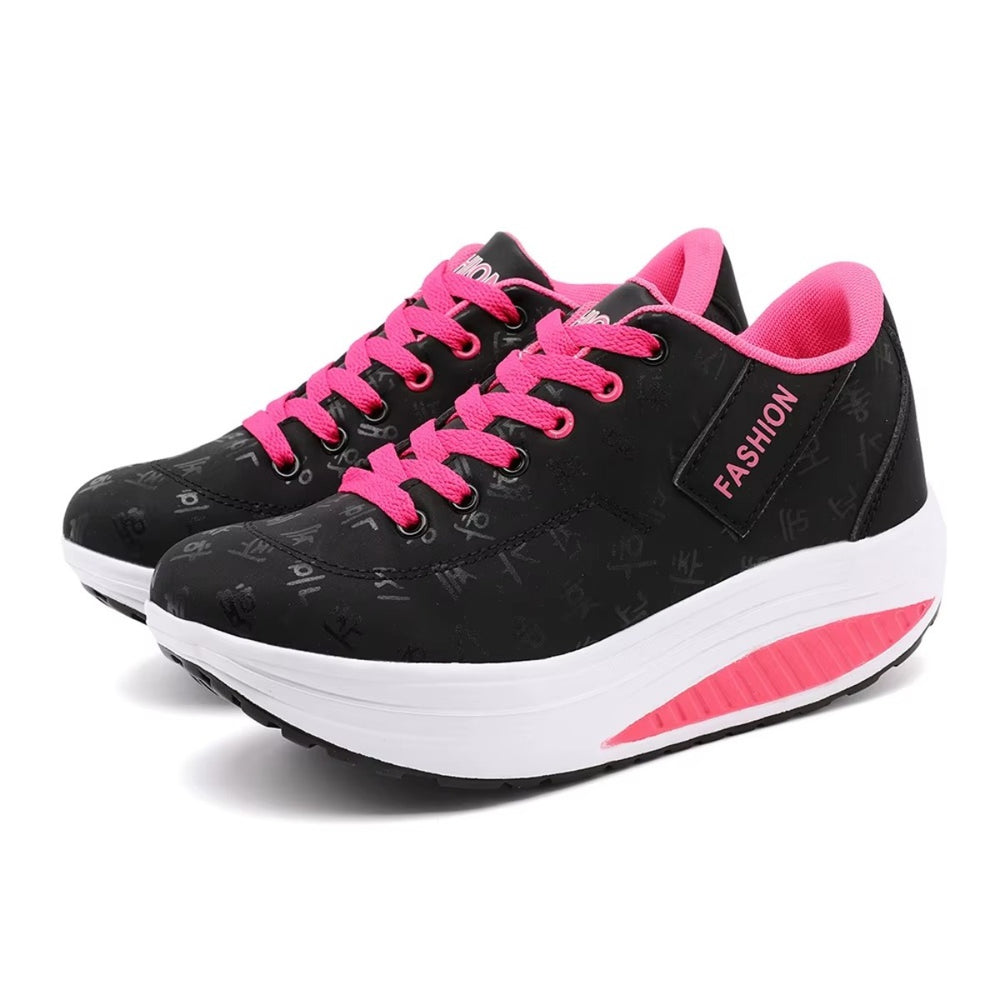 Baskets Confort Femme – Semelle Amortissante et Respirante Podoways 35 Black