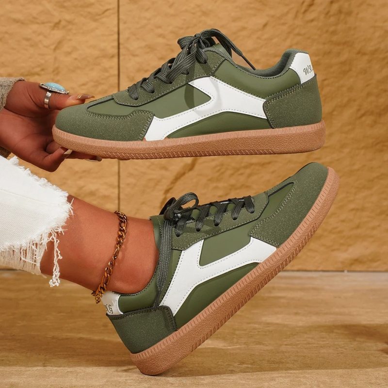 Baskets femme esprit vintage Podoways 36 Green