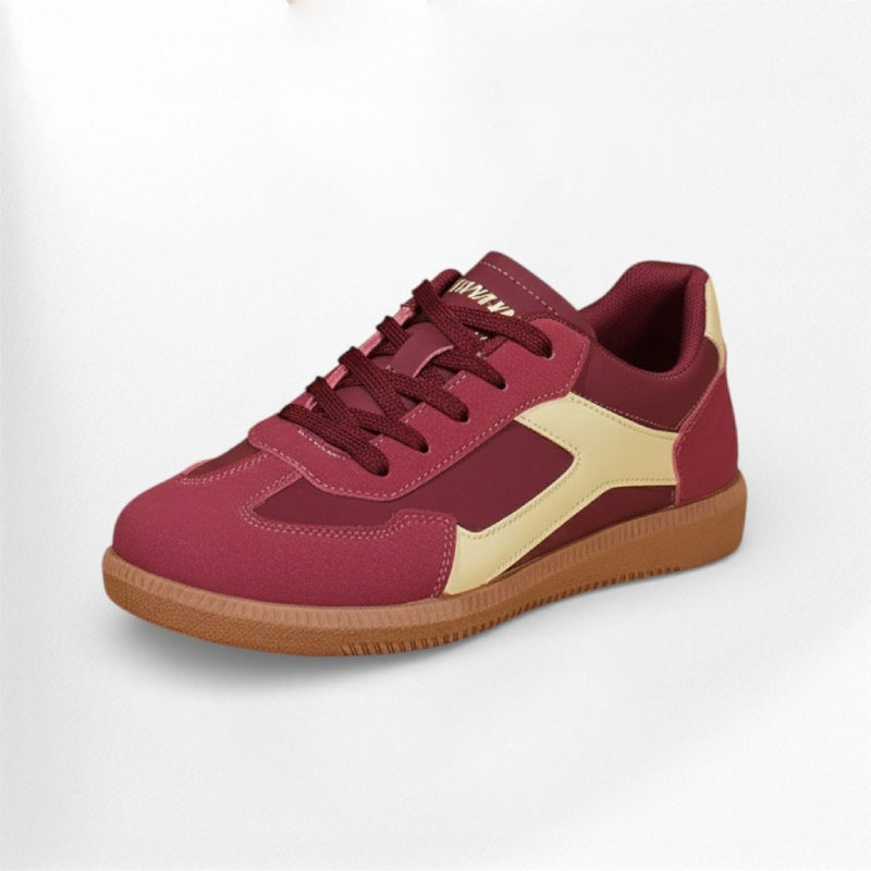 Baskets femme esprit vintage Podoways 36 DarkRed