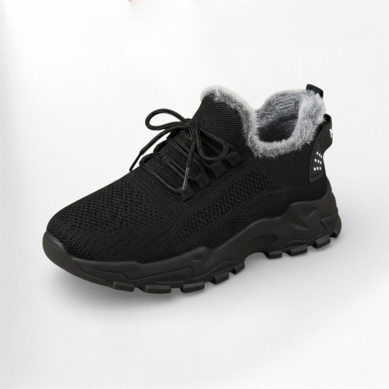Baskets femme fourrées au look urbain et moderne Podoways 36 Black