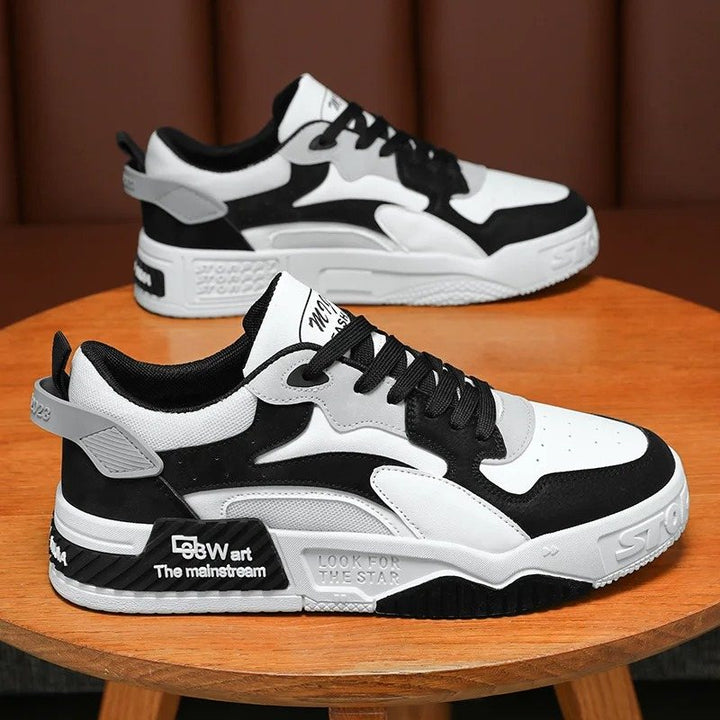 Baskets homme street design noir et blanc moderne Podoways
