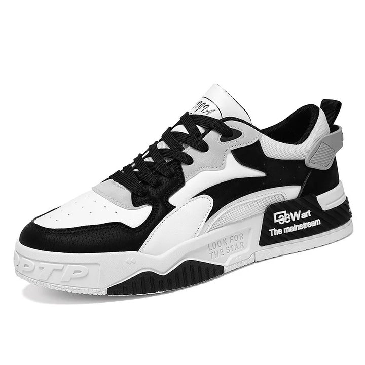 Baskets homme street design noir et blanc moderne Podoways