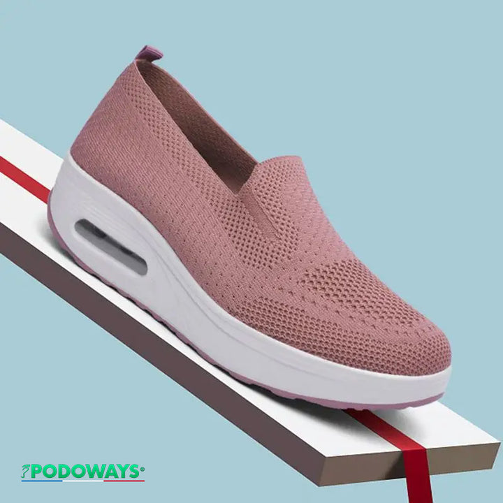 Baskets Orthopédiques Compensés pour femmes Semelles Orthopédiques PODOWAYS 36 LightCoral 