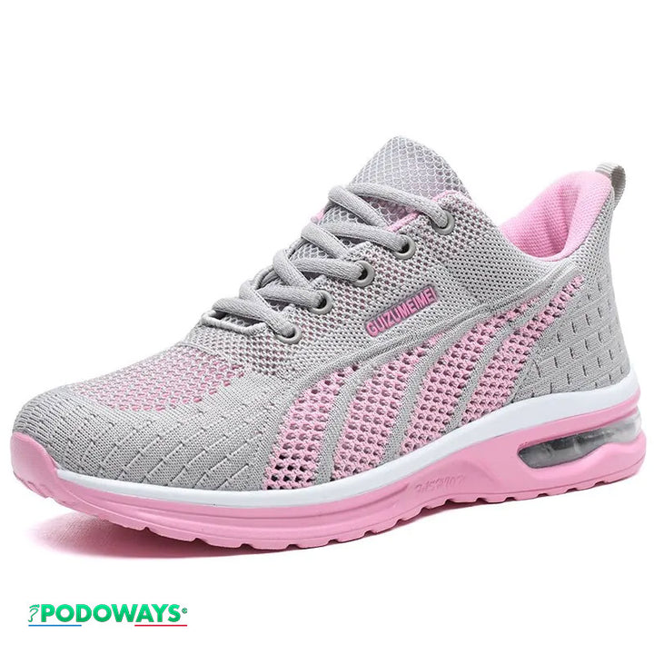 Baskets orthopédiques respirante Femme Semelles Orthopédiques PODOWAYS 36 Silver