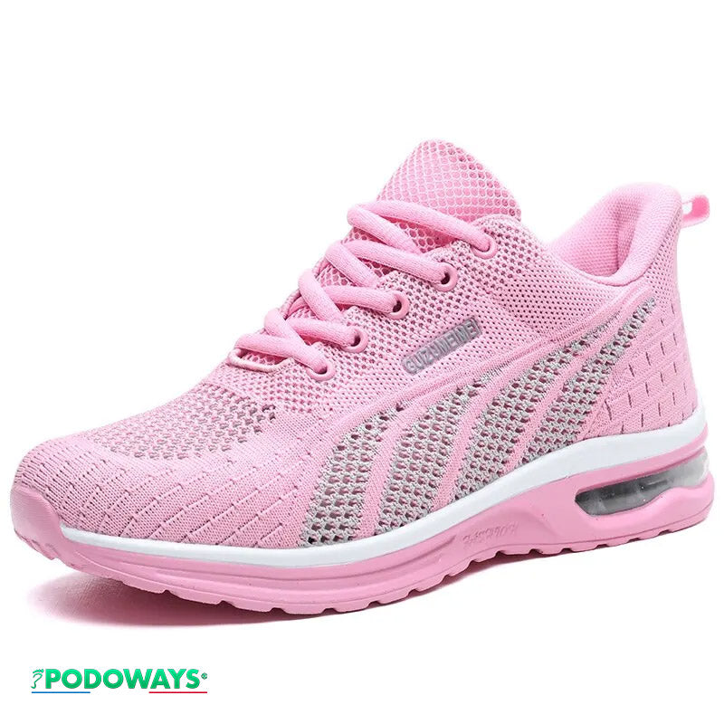 Baskets orthopédiques respirante Femme Semelles Orthopédiques PODOWAYS 36 Pink 
