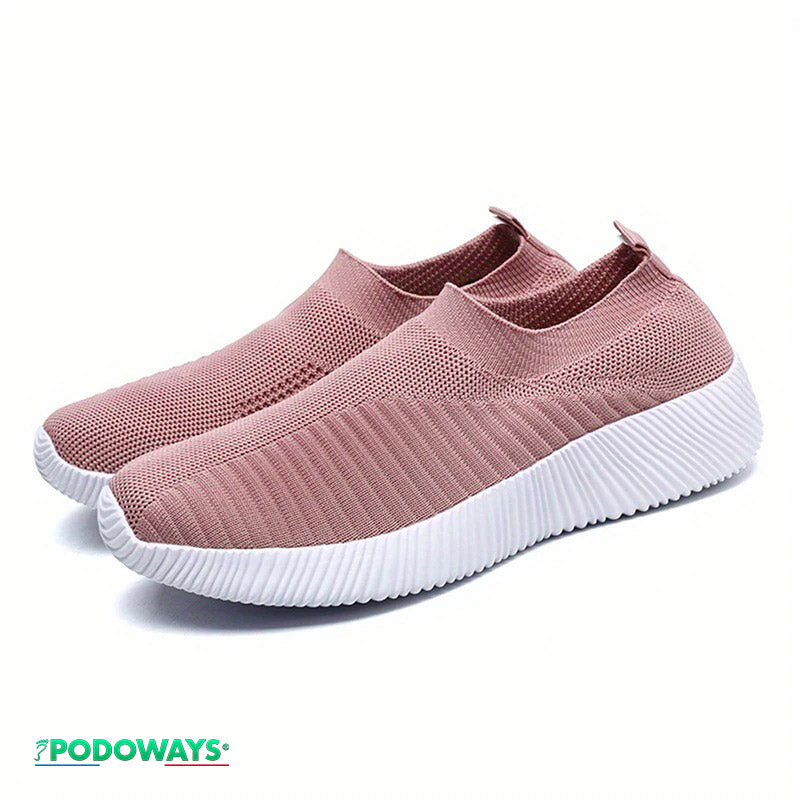 Baskets orthopédiques souples sans lacets Semelles Orthopédiques PODOWAYS 36 Pink