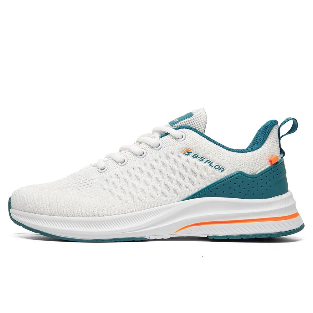 Baskets Running Homme – Légères, Respirantes et Amortissantes Podoways 41 Blanc
