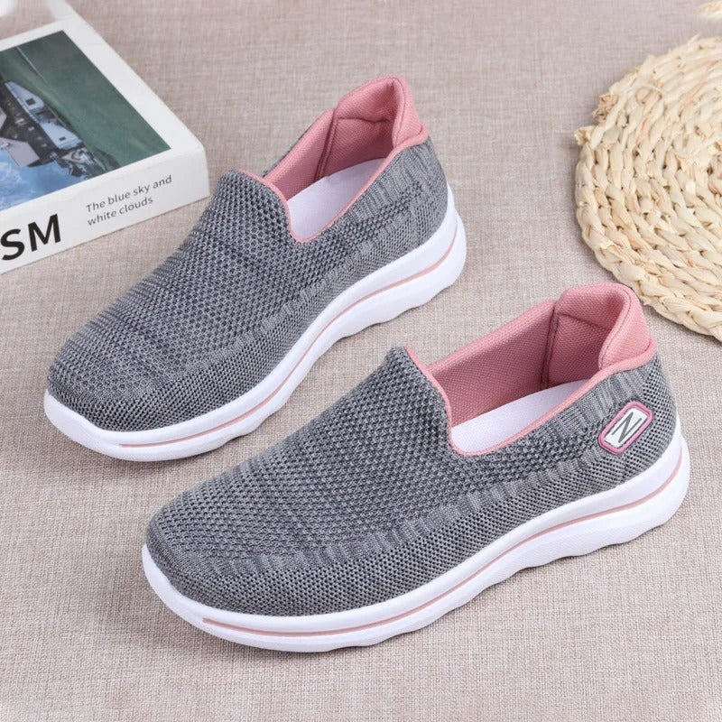 Baskets amortissantes pour femme, simples à enfiler Podoways