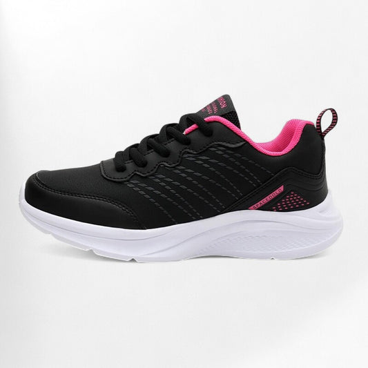 Baskets femme running rose et noir Podoways 37 Black