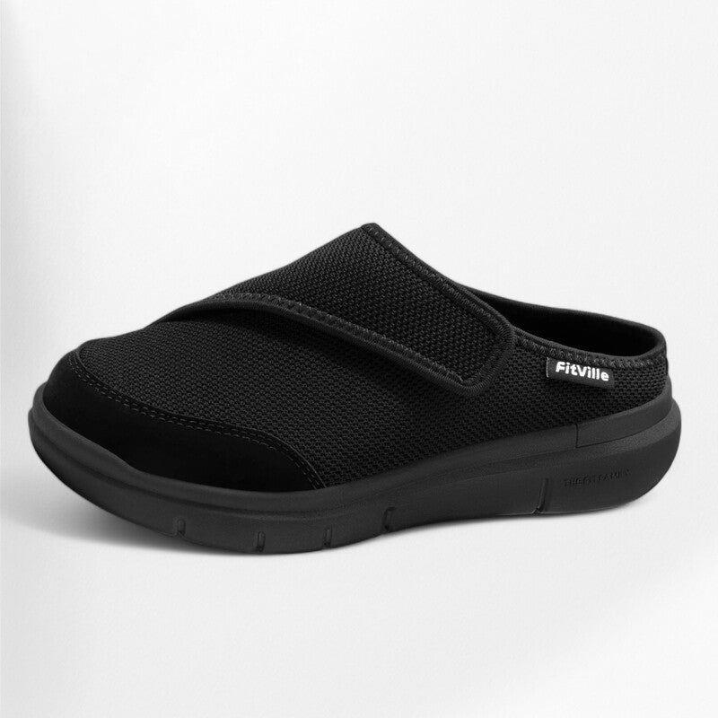 Demi-baskets pour femme à velcro Podoways 35 Black