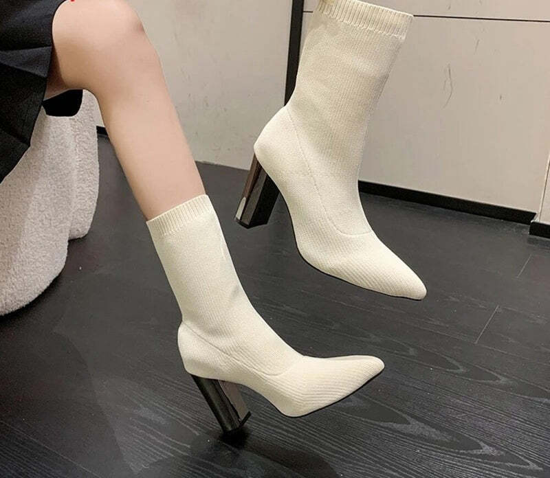 Bottine beige a talon Podoways