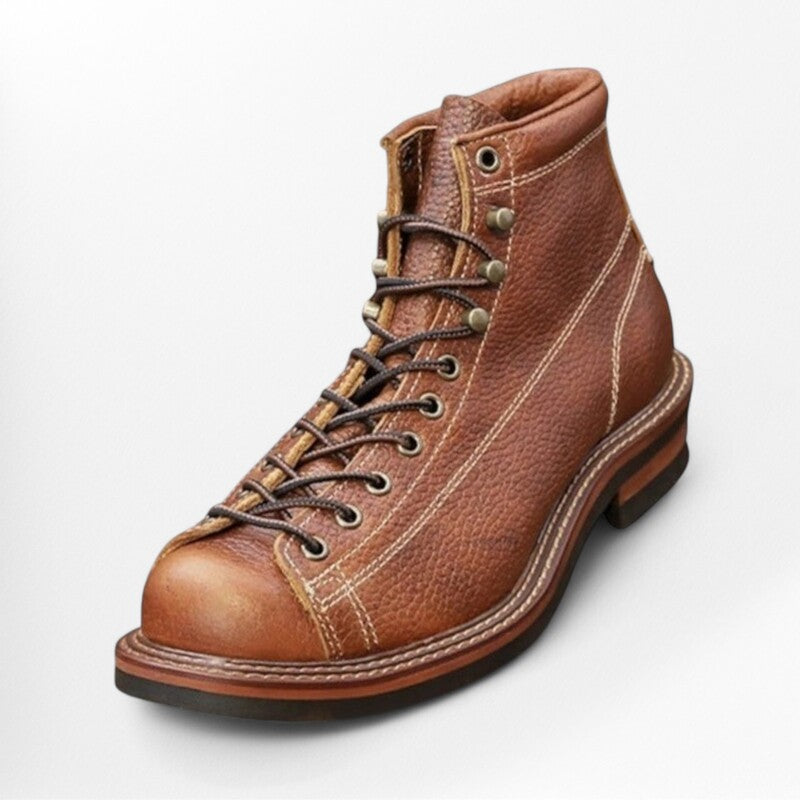 Bottines en cuir marron pour homme au style moderne Podoways 37 Chocolate
