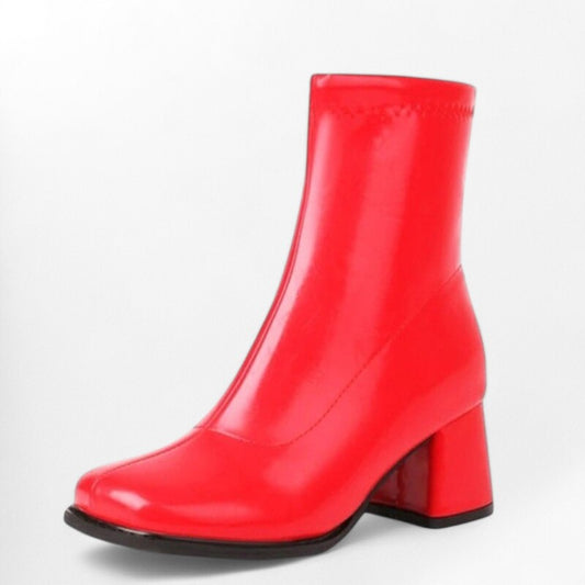 Bottine cuir vernis Podoways 34 Red