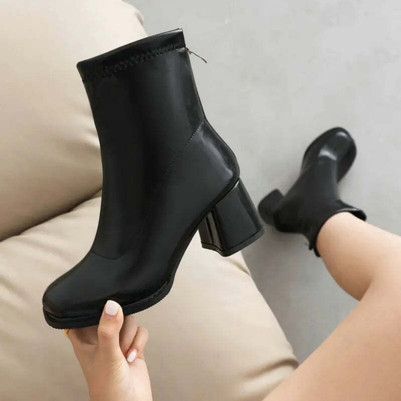 Bottine cuir vernis Podoways